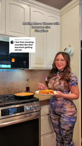 Replying to @YT but anyway my Cheesy Baked Mac n Cheese recipe:  (Flavored, Creamy & Crispy on Top) Ingredients: For the base: 1 lb pasta (elbows or shells work great) 8 oz freshly grated Colby Jack 8 oz freshly grated mozzarella 8 oz freshly grated sharp cheddar 5 tbsp unsalted butter 8 cloves garlic, finely minced 2 tbsp all-purpose flour ½ cup reserved pasta water Creamy spice mix: 2½ cups heavy cream 4 oz cream cheese 2 tsp paprika 2 tsp garlic powder 2 tsp onion powder ¼ tsp chili powder 2 tbsp hot sauce (like Frank’s Red Hot) 1 tsp black pepper ½ tsp salt (adjust to taste) ⸻ How to Make It: 	1.	Cook your pasta in salted water until al dente. Reserve about ½ cup of that pasta water before draining, then set both aside. 	2.	Make the flavor base: In a saucepan, combine the heavy cream, cream cheese, and all your seasonings (paprika, garlic powder, onion powder, chili powder, salt, pepper, and hot sauce). Whisk it all together on medium-low heat until smooth and slightly thickened—don’t let it boil, just let it gently simmer. 	3.	Build your roux: In a large skillet or pot, melt the butter over medium heat. Add in the garlic and sauté for about 2-3 minutes until fragrant. Then sprinkle in your flour and whisk continuously for another 2-3 minutes to cook off the raw flour taste. 	4.	Bring it together: Slowly pour the creamy spice mixture into your garlic-butter roux, whisking as you go. Let it simmer for a couple more minutes until everything’s nice and velvety. 	5.	Loosen it up: Stir in the reserved pasta water to thin the sauce just slightly. 	6.	Cheese it up: Add in your shredded cheeses a handful at a time, stirring until everything is fully melted and smooth. 	7.	Taste & tweak: Give the sauce a taste—this is your chance to adjust salt or spice if you want it bolder. 	8.	Mix in the pasta: Add your cooked pasta to the cheese sauce and gently stir until everything is coated in that creamy goodness. 	9.	Bake it off: Transfer the mac to a baking dish. You can layer with more cheese between if you want it extra decadent, or just top it off with a layer of cheese for a crispy finish. 	10.	Bake: Pop it into a 350ºF oven for 15–20 minutes. When it’s bubbly, hit it with the broiler for a minute or two to get that golden cheesy crust (watch it closely so it doesn’t burn). 	11.	Serve: Let it cool for a minute, then dig in and enjoy the creamiest, cheesiest mac ever. #macandcheese #cookwithme #cheese #pastarecipe 