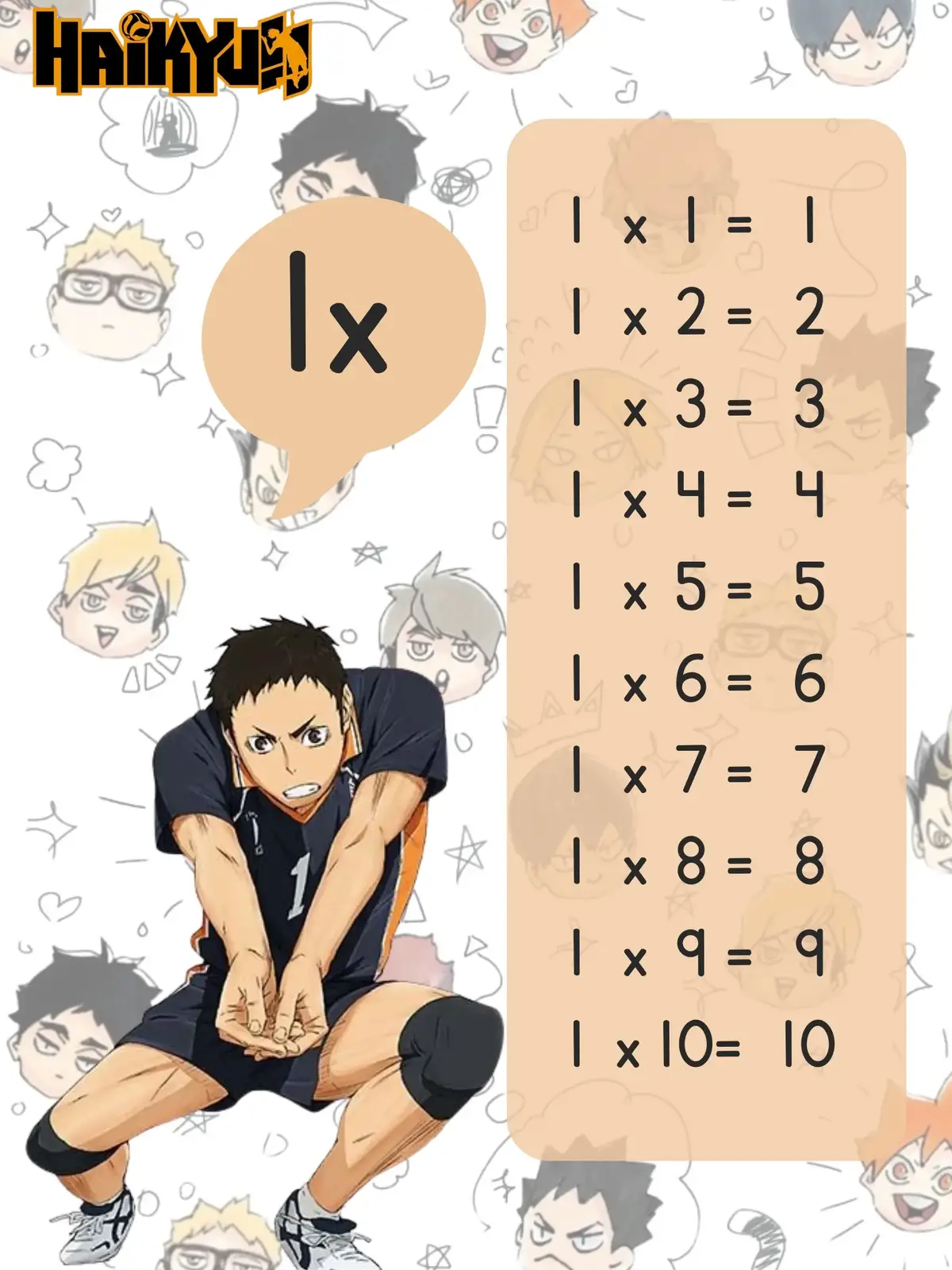 #haikyuu #tablasdemultiplicar #haikyuuedit #matematicas 