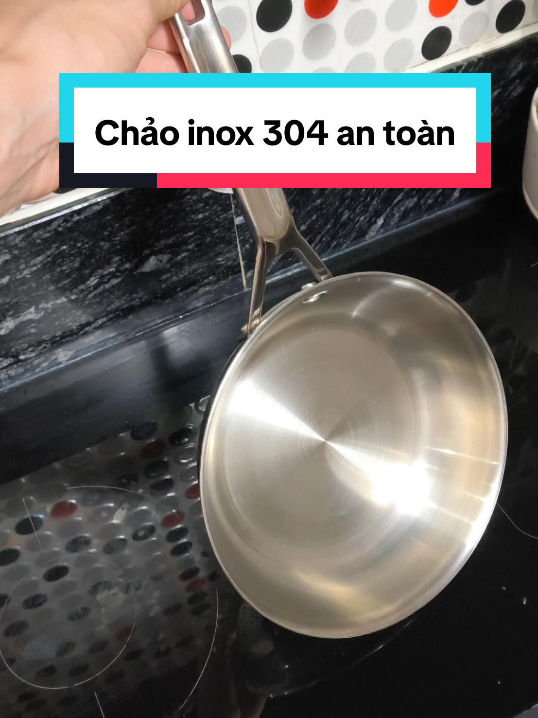 Chảo inox 304 Elmich dòng cao cấp.Chảo rán nông lòng. Đun bếp từ#chảorán🍳 #chao #xuhuong #dobep #elmich 