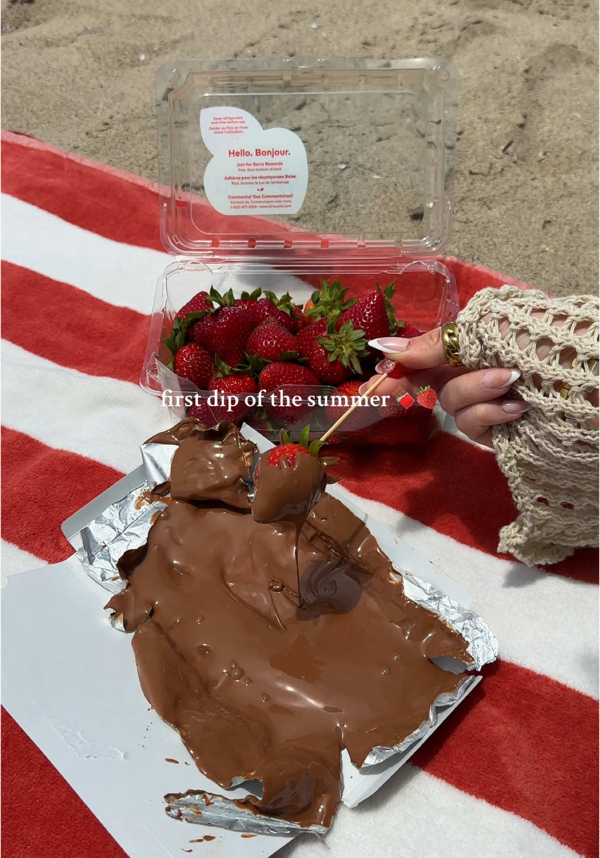 so excited for summer🤭 #beach #chocolatestrawberries #Summer #beachdate