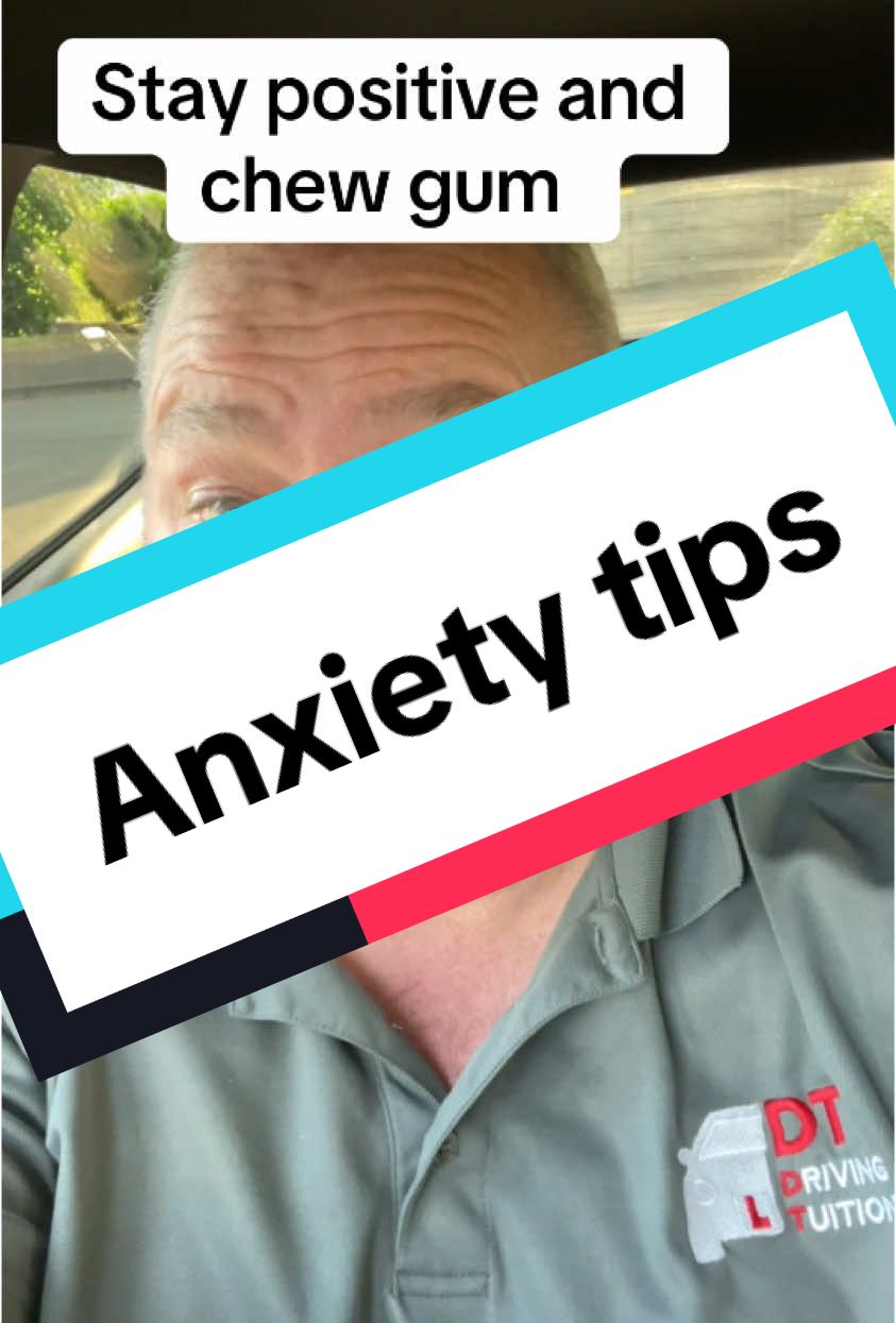 Do whatever you can to help those nerves on the day of your driving test. Staying super positive and chewing gum may help. If you’re not following @EasyPeesyPass you’re missing out. ##drivinglessons##drivingtips##passyourtest##drivingtestsuccess##fyp##drivingtesttips##drivinginstructor##learntodrive