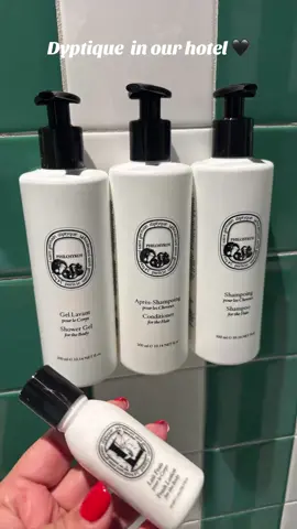 I didn’t even notice until I washed my hands! The bar of soap smells so good! S on wrapper for soap (Fresh), and L for the lotion—so clean and ritzy-smelling 🫧  #diptyque 