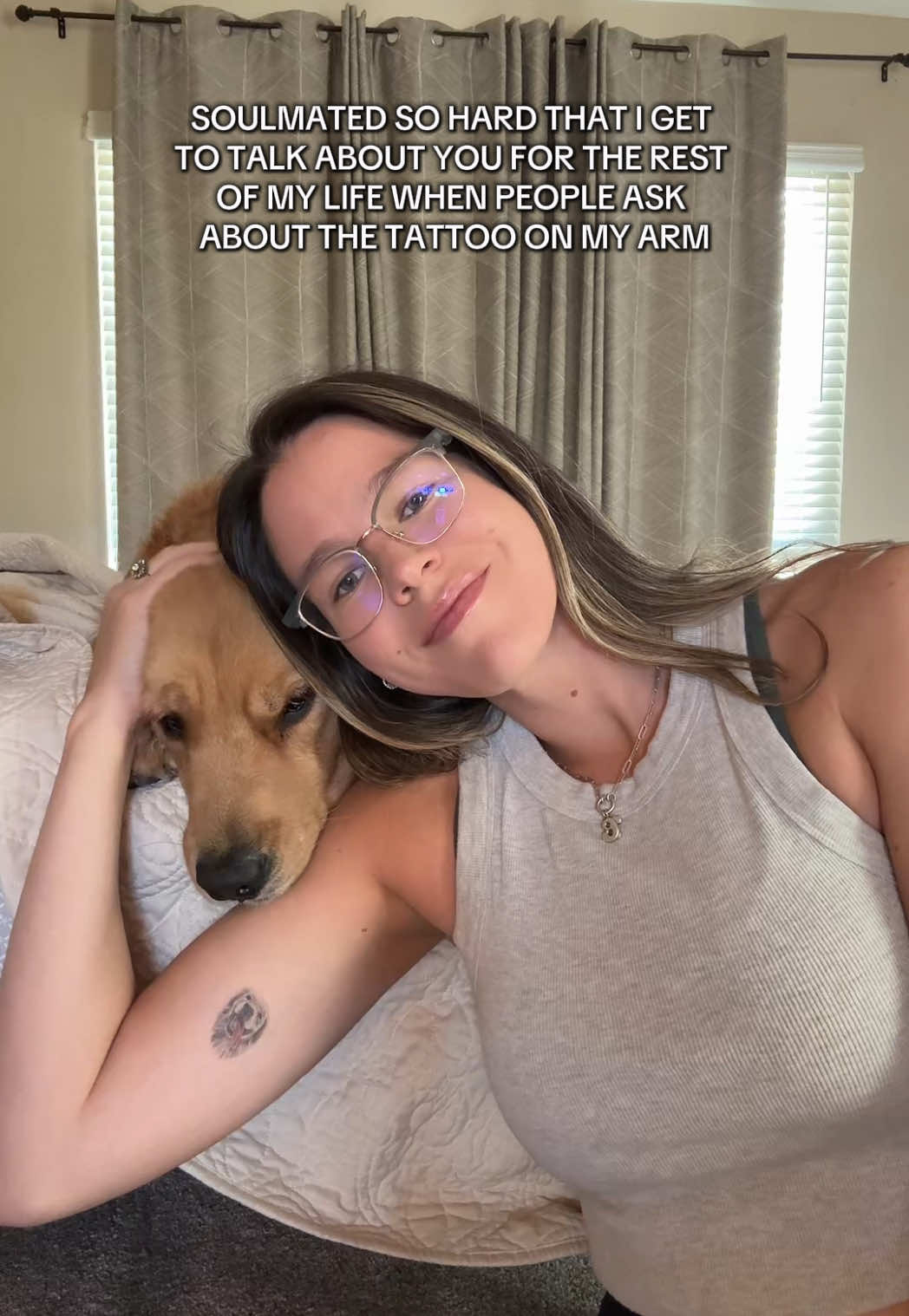 Soulmated so hard that I needed him to be with me forever 🤍 #dogmom #dogmomlife #goldenretriever #goldenretrieverlife #souldog #soulmate #dog #petparent #dogowner 