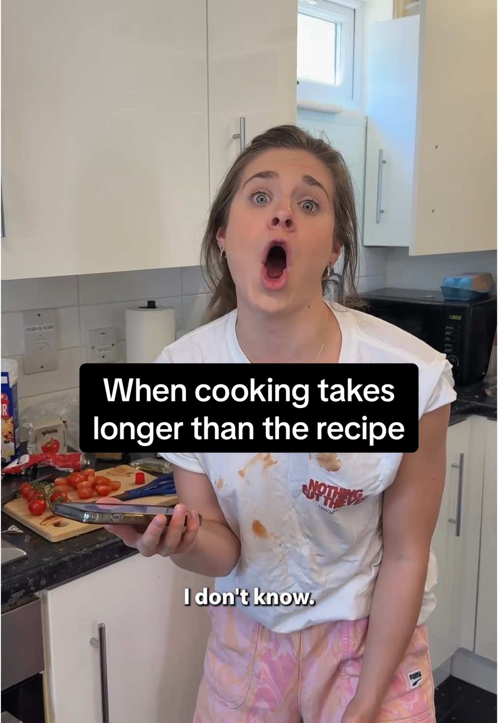 Oh it’s never just 20-30 minutes am I RIGHT 😫 #relatable #cooking #comedy #Siblings 
