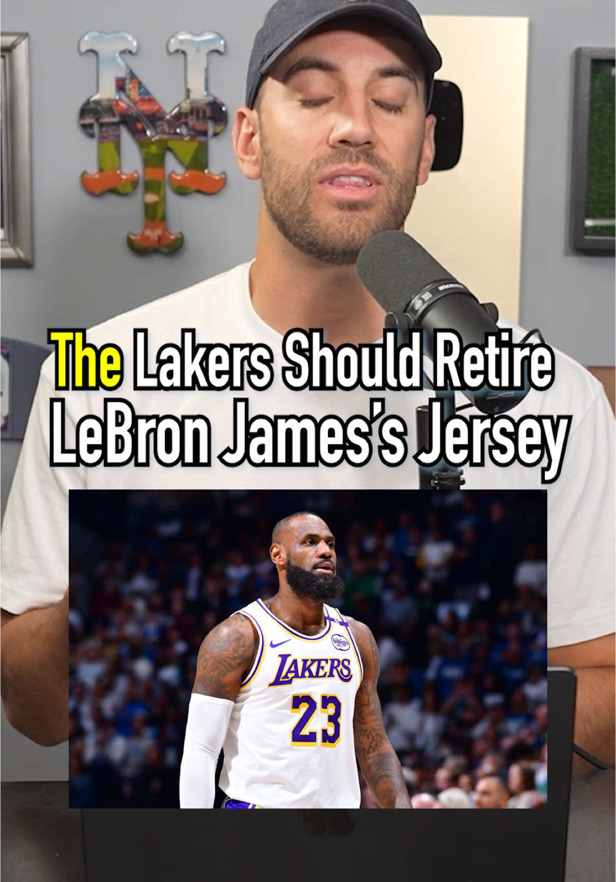 DEFEND AND DESTROY: THE LAKERS SHOULD RETIRE LEBRON JAMES’S JERSEY! Do You Agree? #fyp #NBA #lakers #basketball #game #lebronjames 