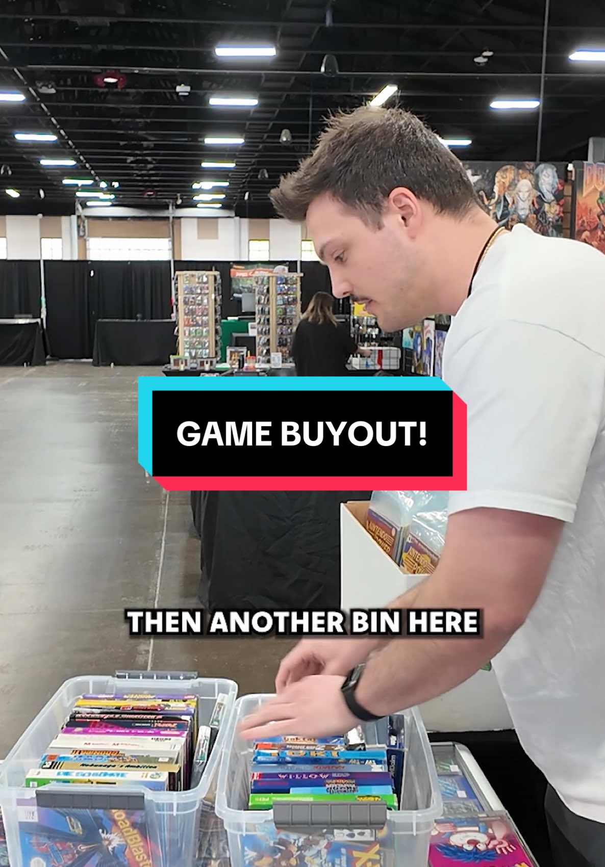 Huge Video Game BUYOUT! Showcasing a deal at the Washington State Gaming Expo - full video on my YouTube channel! #gaming #vendor #vendorpov #videogames