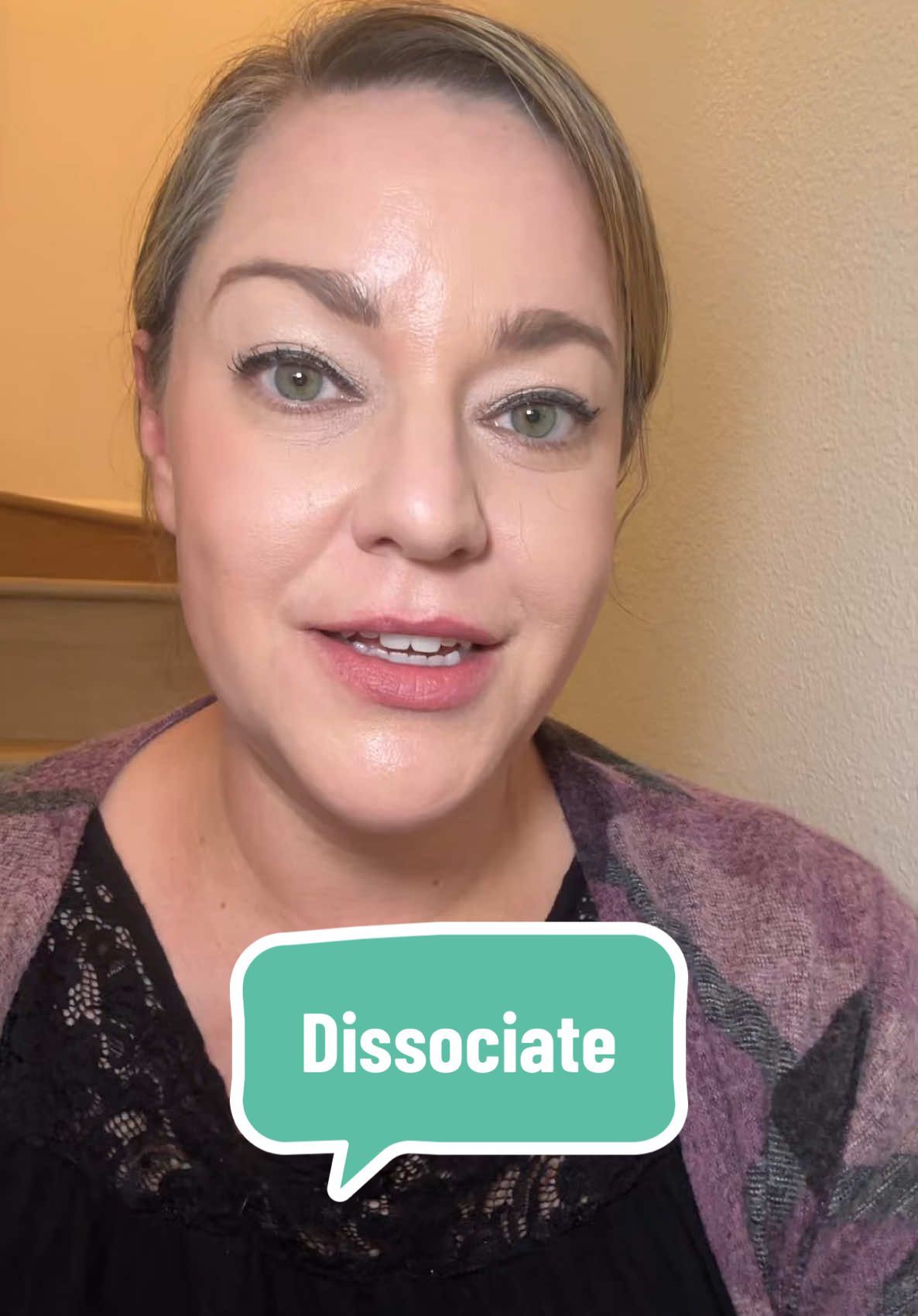 “Dissociate” means to disconnect from self and/or reality. #dissociate #psychologyfacts #psychologist #psychologistsoftiktok #psa 