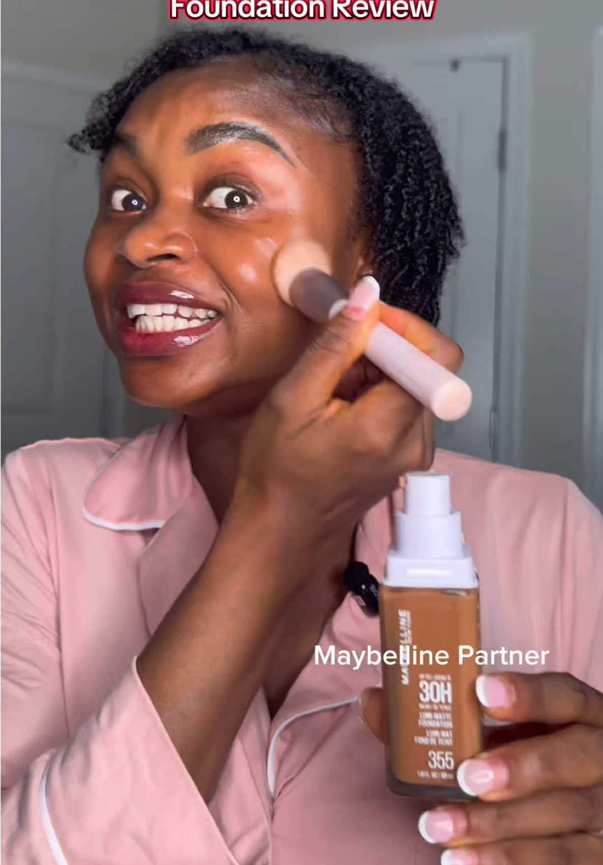 Maybelline lumi matte foundation makeup, this Maybelline ny super stay lumi matte foundation is so smooth on the face. This super stay lumi matte foundation is so lightweight. @Maybelline NY  #maybellinepartner #maybellinelumimatte #superstaylumimatte #foundation #lumimattefoundation #satifying #blackgirlmagic 