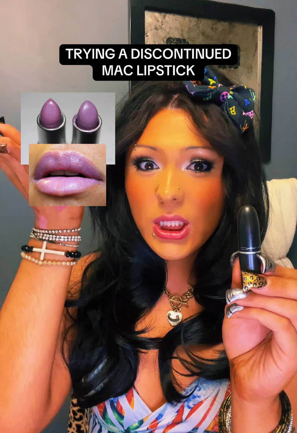 do we like how it looks on me?? #draft #late2000s #mcbling #lipsticktryon #jaydennaomi #discontinuedmac #maccosmetics @maccosmetics @M·A·C Cosmetics Canada 