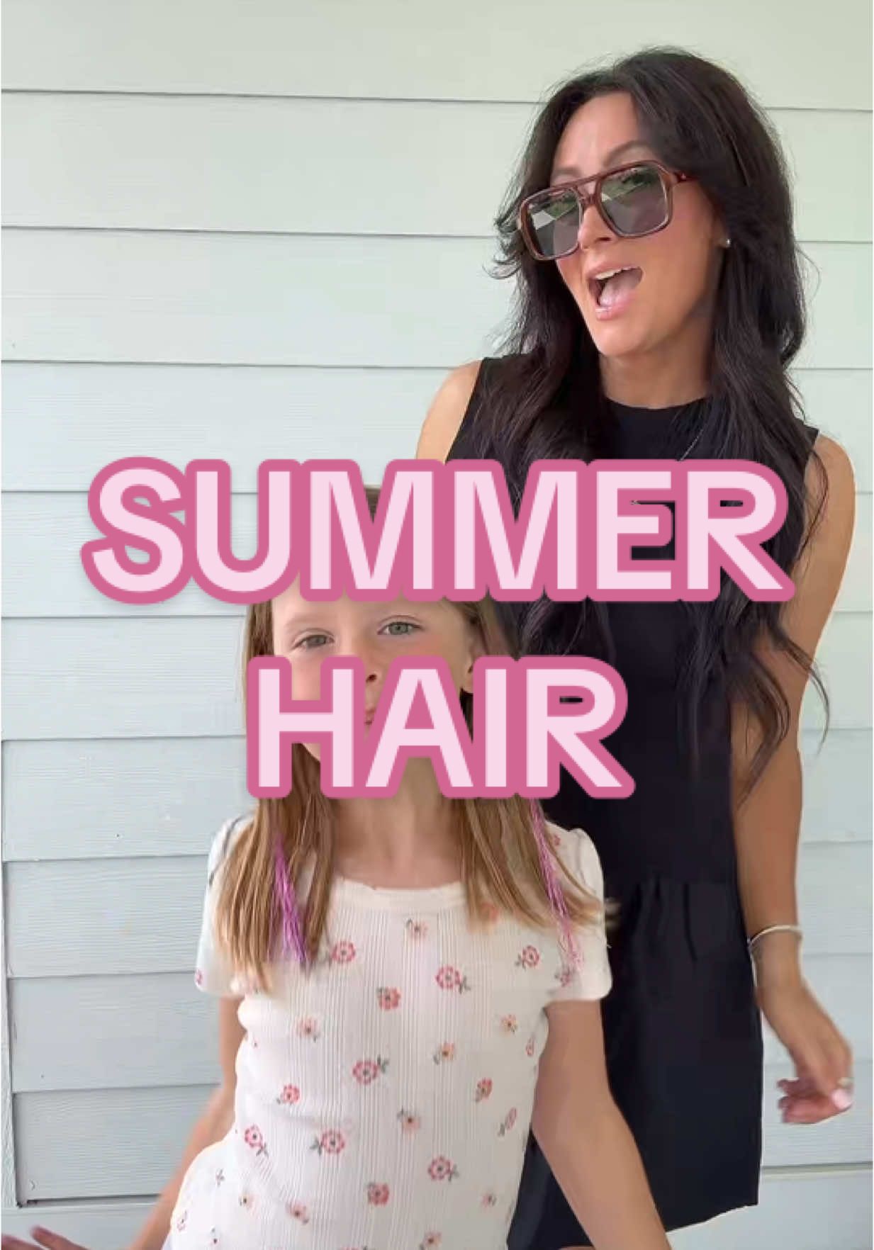 The cute bob is back for summer! 😍 #summerhair #family #momlife #hairtransition #girlhairstyle #haircut #bob #girlshairstyle 