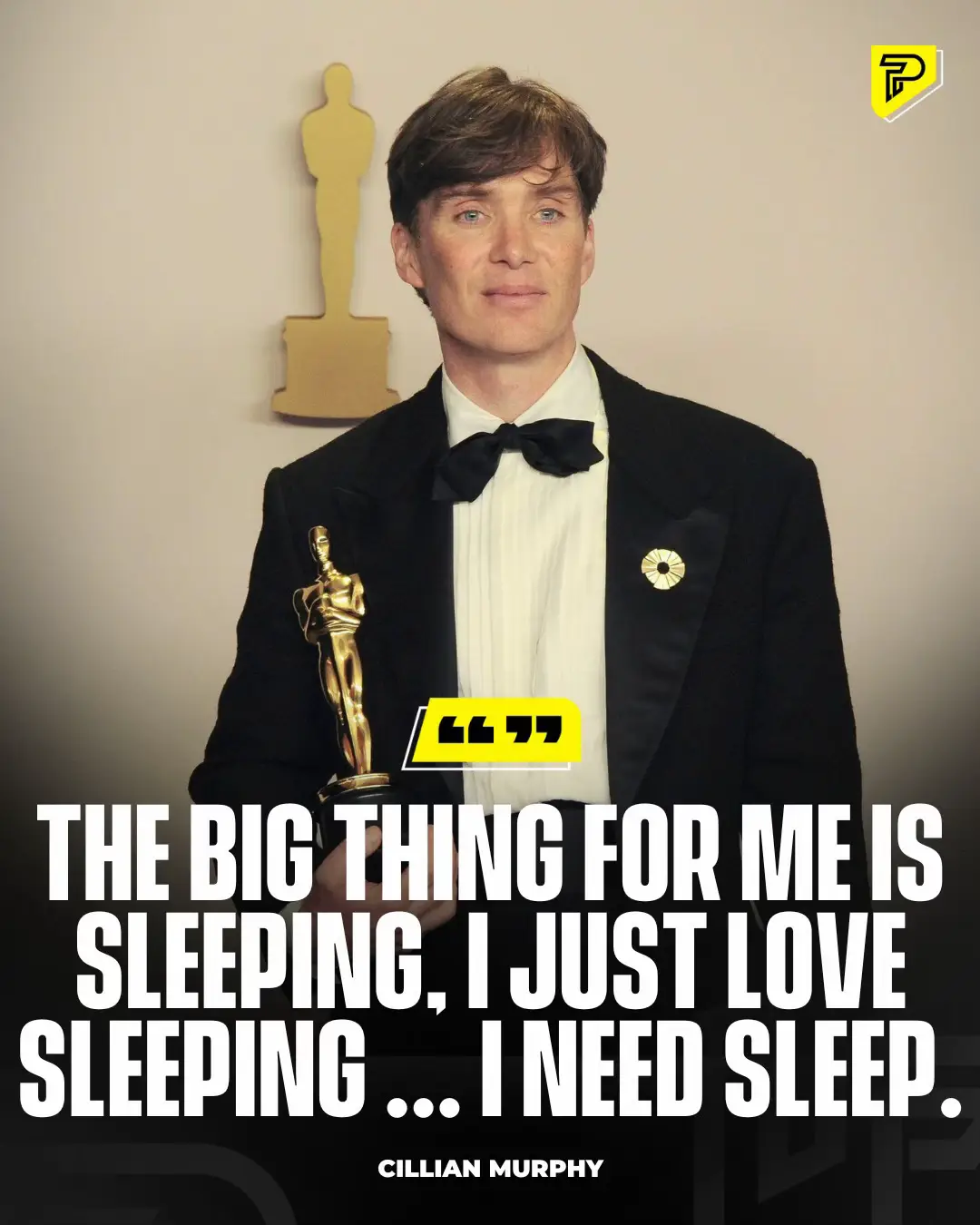 Cillian Murphy shares a pearl of wisdom 💤 #RoadTo18M #Pubity 
