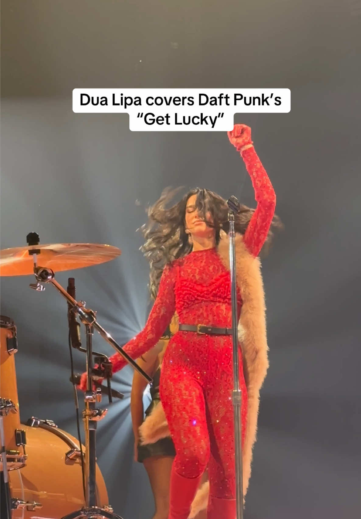 @Dua Lipa covers Daft Punk’s “Get Lucky” at a tour stop in France #dualipa #daftpunk #radicaloptimism #getlucky #livemusic