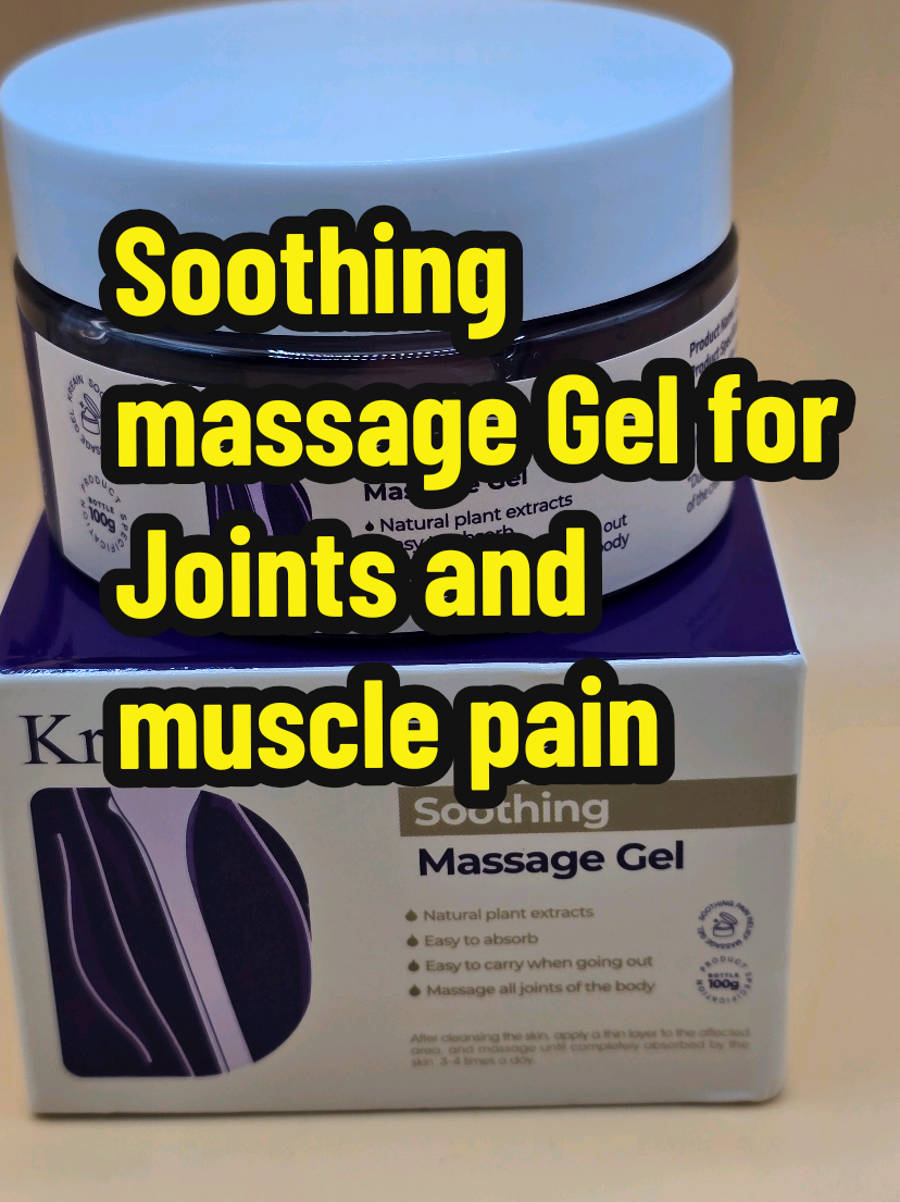 Soothing Massage Gel for muscle and joint relief @Kreain_official  🔶️Natural plant extracts 🔶️Easy to absorb 🔶️Easy to carry when going out 🔶️massage all joints and muscles of the body #joints #jointspain #jointpainrelief #jointspainhomeremedy #muscle #muscles #musclepaintreatment #jointrelief #relief #tiktokshop #tiktokmademebuyit #tiktokfinnds #ttshop #ttsacl #trending #fypage #viralvideo #viraltiktok #kreain #kreainsoothingmassagegel #massage #massagegel #natural #natualingredients #easytoabsorb #instantrelief #musclepain #musclepainrelief #kreainnailrepair #healthy #gym #athlete #athletemusclerecovery #wellness #wellnesstips #wellnessjourney #healthandfitness 