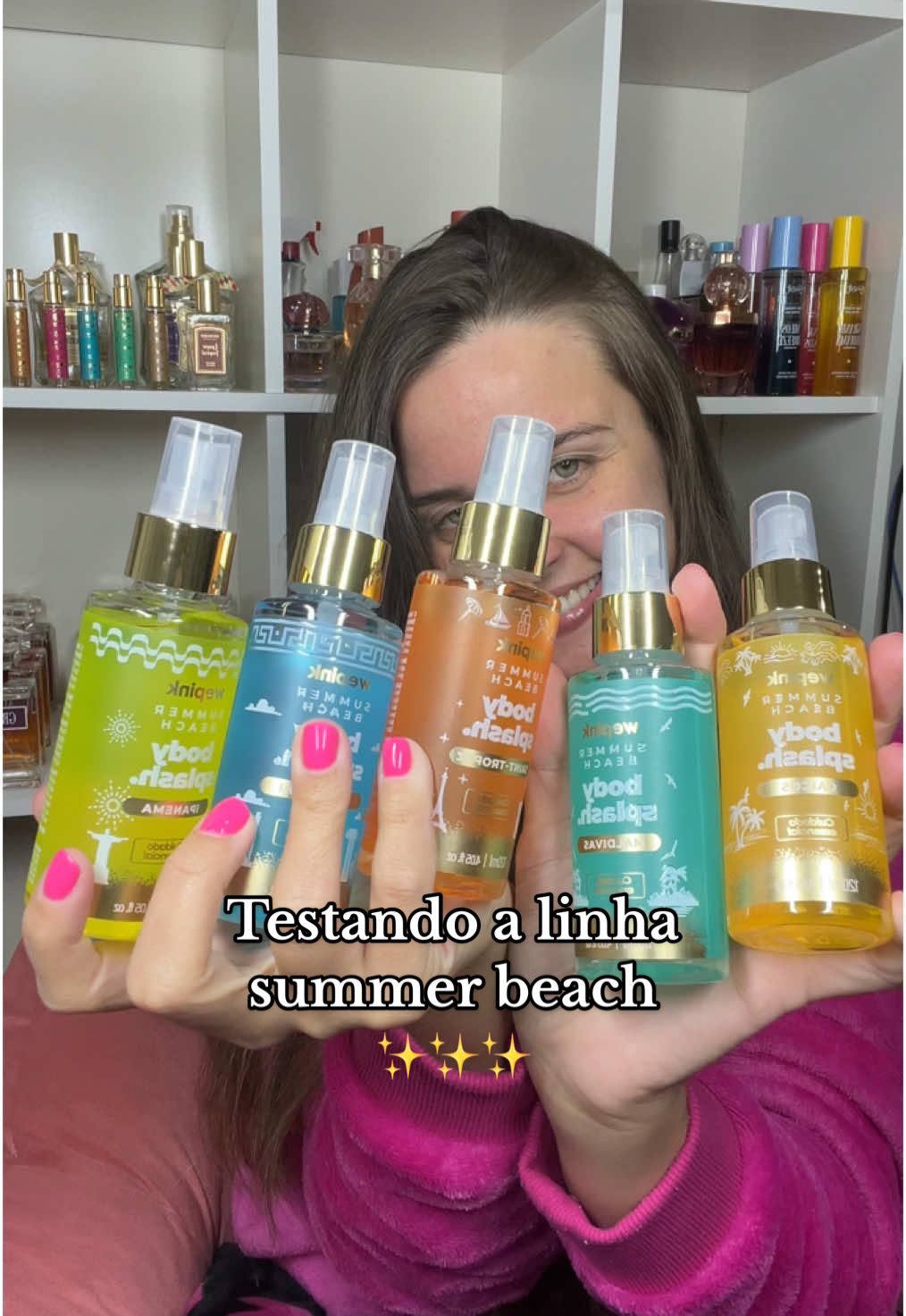 Testando a linha summer beach da @wepink #perfumetiktok #perfumetok #parfum #perfumes #parfumviral #wepink 