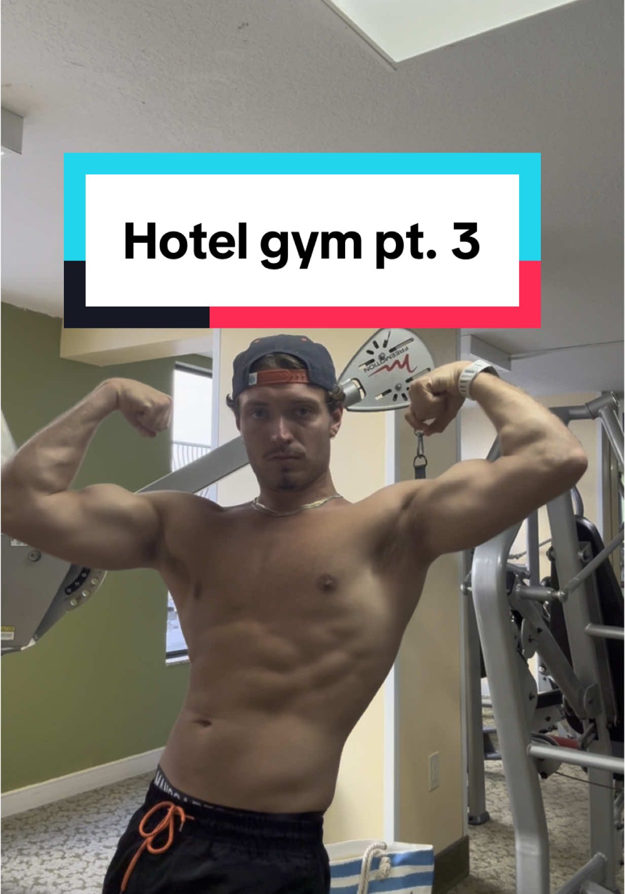 Working out on vacation feels amazing! #Fitness #health #weightloss #gym #gains #vacation #hotelgym 