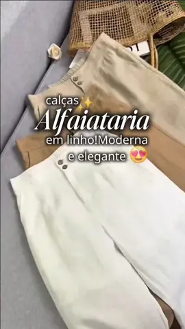 #CapCut #fyp #alfaiataria #linho  Onde comprar calça de linho na Shopee