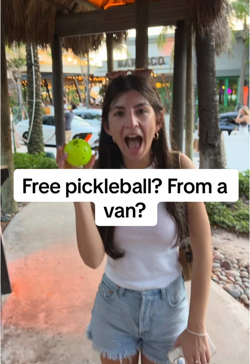 Random & unexpected. Is this a normal occurrence lol? @laney #pickleball #pompanobeach #vacation 