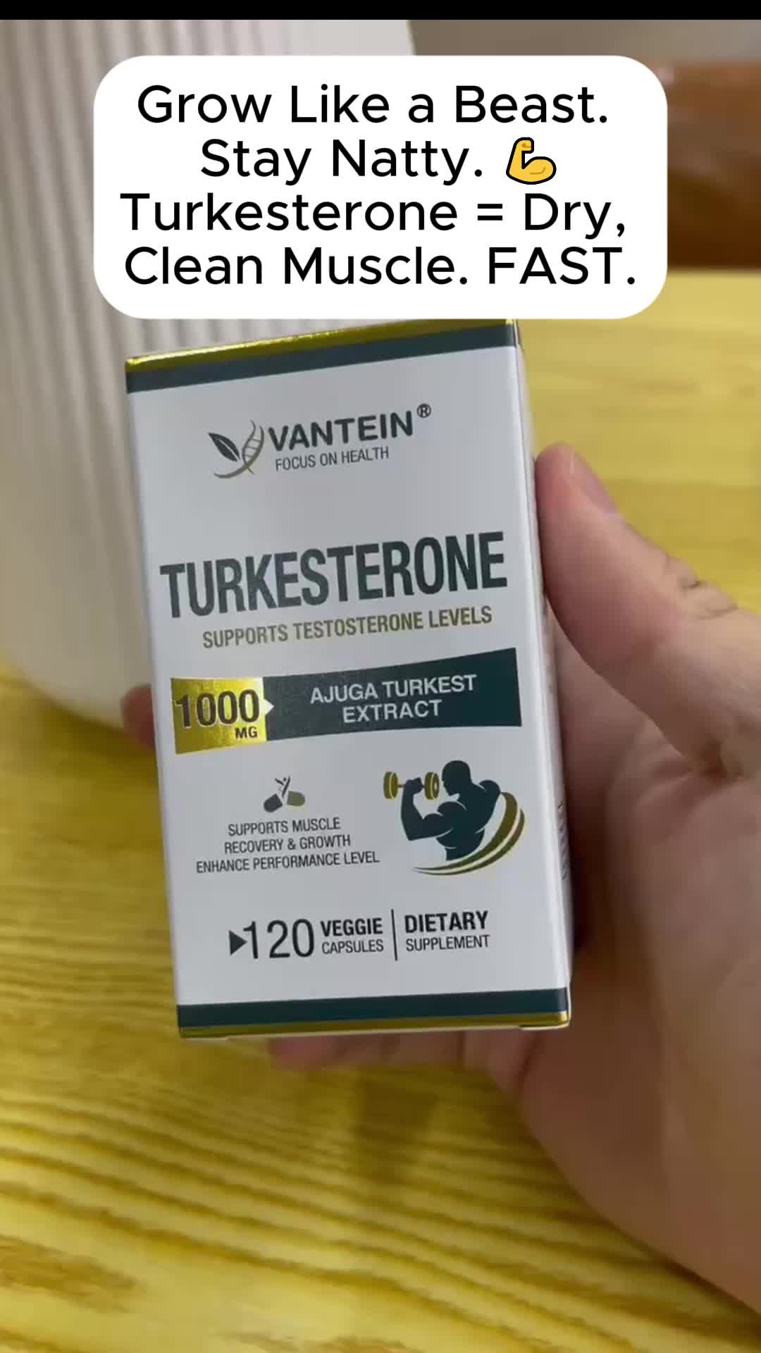 Natty never looked this strong. Turkesterone powers pure muscle growth.#supplementsthatwork  #tiktokshop