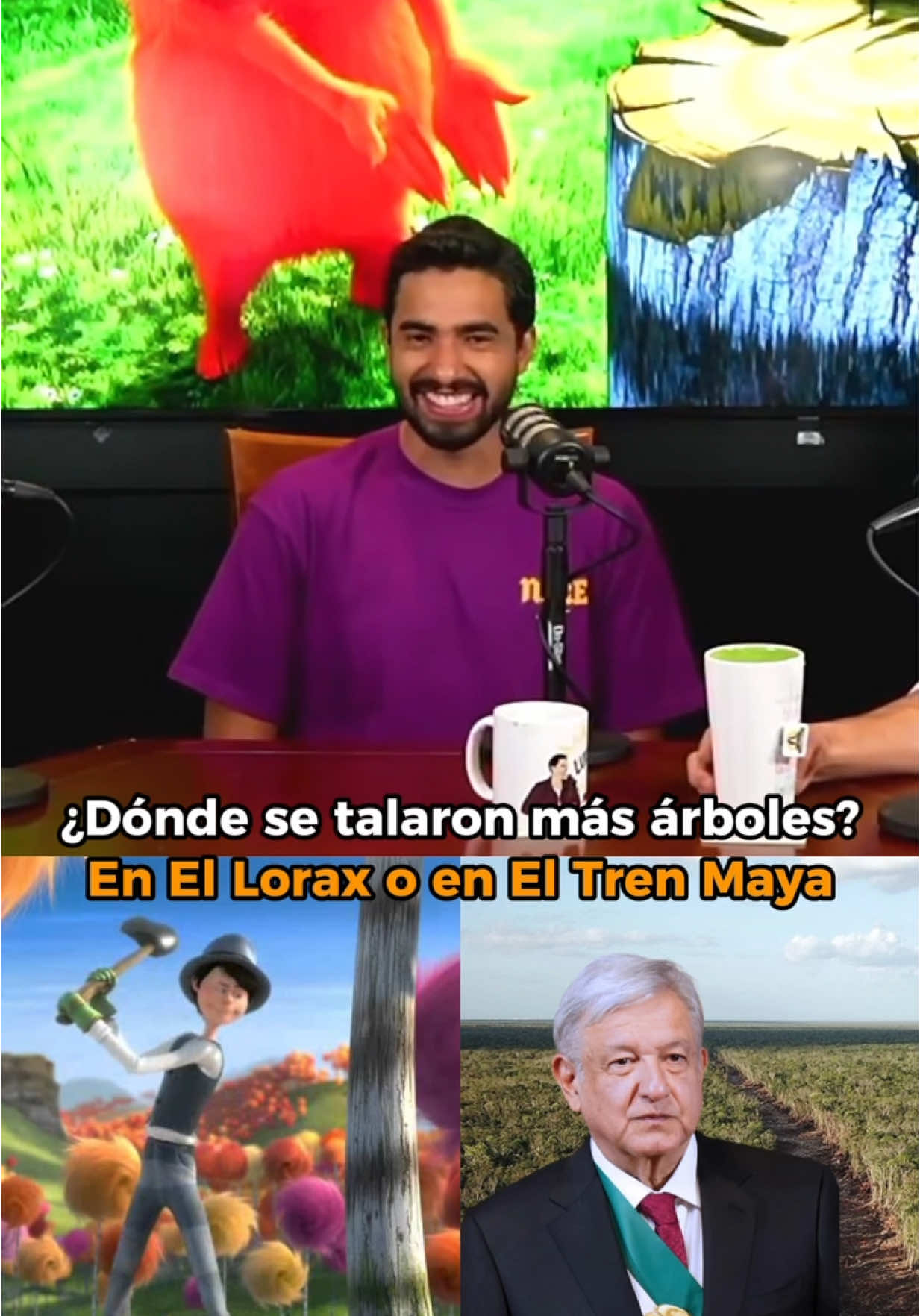 El una vez en El Lorax o AMLO en el Tren Maya 😅 #Humor #Podcast #ElLorax #Ficccionando @Andrés Vaca @Luis.buchahin 