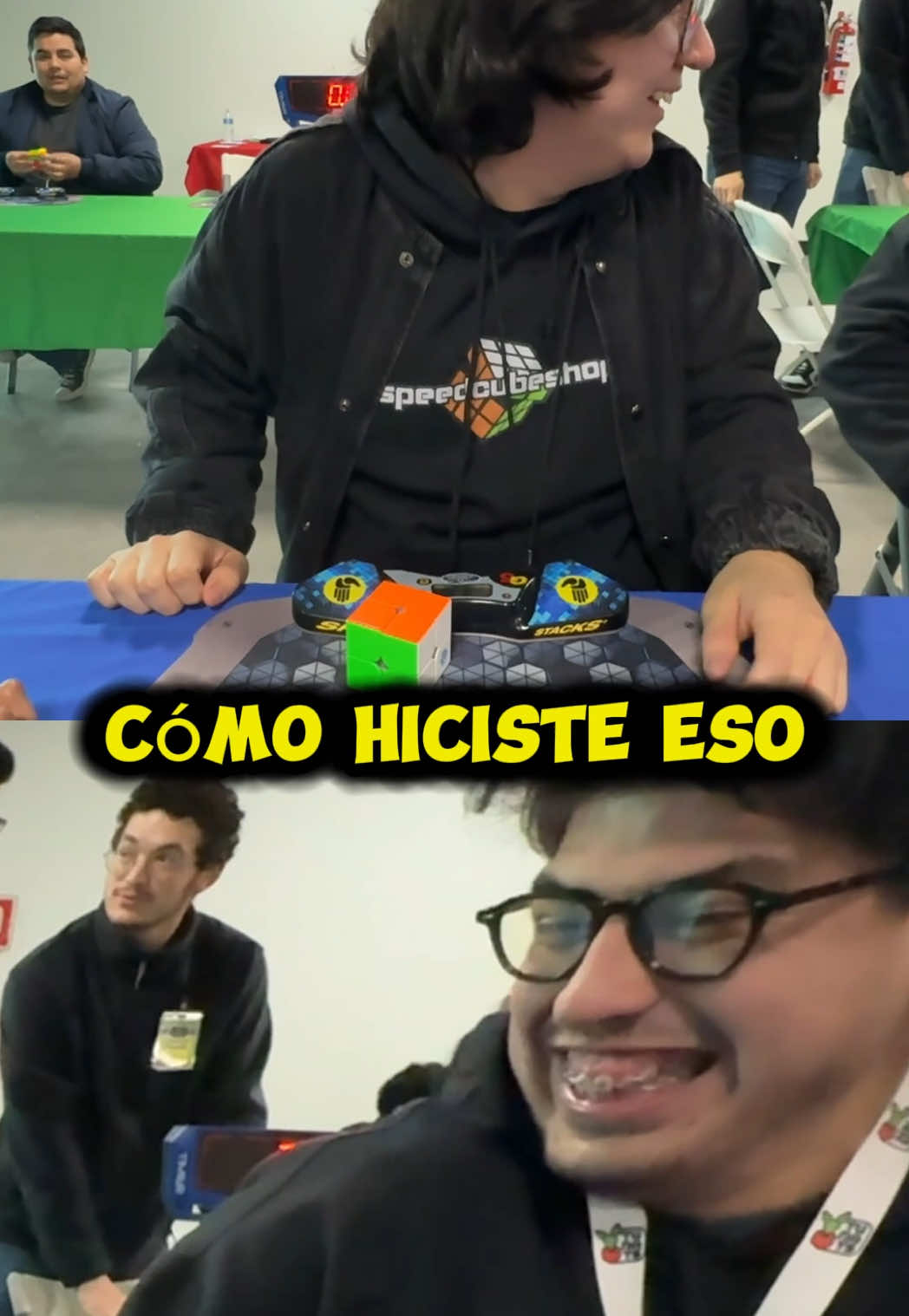 Buen intento en 2x2, pero la reacción de mi amigo🤣 #fyp #cubos #cubosrubik #speedcubing #momentosdivertidos #amigos 