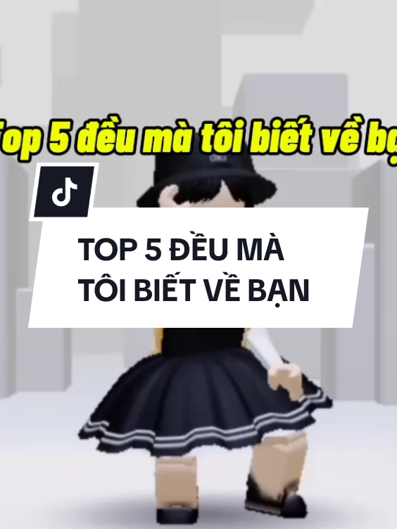 TOP 5 ĐIỀU MÀ TÔI BIẾT VỀ BẠN #roblox #xuhuong #haihuoc #Orithom🌿 