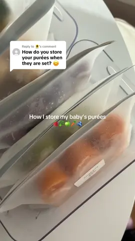 Replying to @🌻 Here’s how I store my 6 month old baby’s frozen purées! #6monthsold #aussiemum #newmumlife #blw #babyfoodprep #babyledweaning #babyorganization #startingwithsolids 