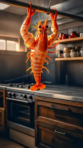 Invite you to eat fried rice with shrimp and chicken!#cat #funny #cute #cooking #Foodie #tiktok 