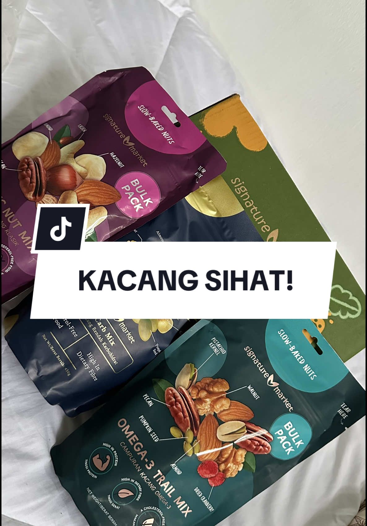 Replying to @Zarul ok sorry, makan sekali sekala takpa tau. Makan sihat jugak macam kacang ni ⭐️⭐️⭐️ #healthysnack #signaturemarket #fyp #makanmakan #dietsnack 