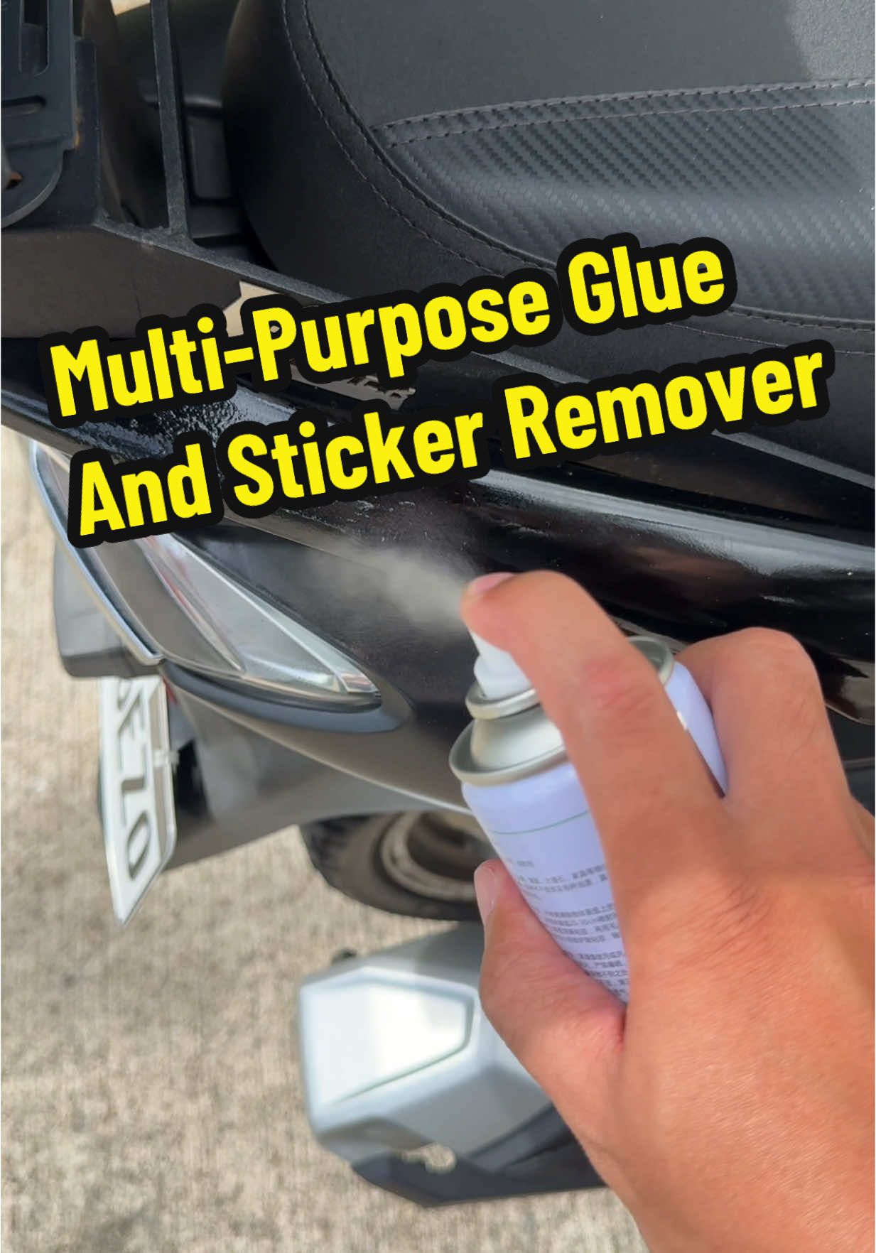 How to Use: 1. Clean the surfaceEnsure the area is dry and free of dust or debris. 2. Shake well before useMix the formula thoroughly for best results. 3. Spray onto the adhesive areaHold the bottle 10-15 cm away and apply evenly. Allow 10 seconds to 15 seconds for the solution to soften the glue. 4. Wipe off with a soft clothGently remove the loosened residue. Repeat if any remains. #stickerremover #stickerremoverspray #glueremover #adhesiveremover 