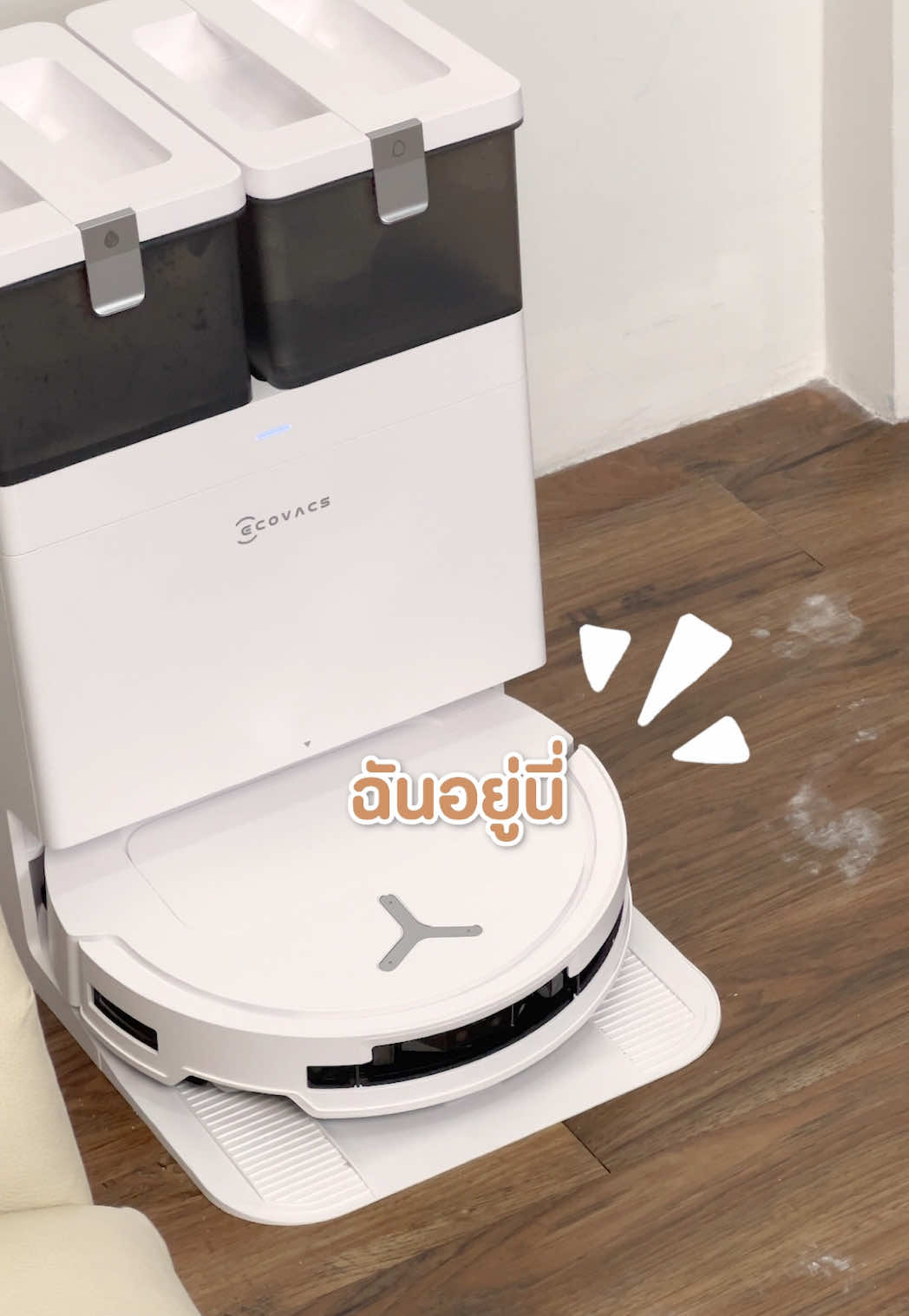 หุ่นยนต์ดูดฝุ่น ถูพื้น อัจฉะริยะ T50 Pro Omni ✨💓 #EcovacsThailand #ecovacsxtineco #หุ่นยนต์ทําความสะอาด #หุ่นยนต์ดูดฝุ่นถูพื้น #t50proomni 