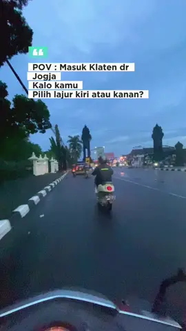 Kamu pilih lajur kiri atau kanan? Yang sering lewat sini pasti paham 😁  #klaten #klaten24jam #prambanan #perbatasan 