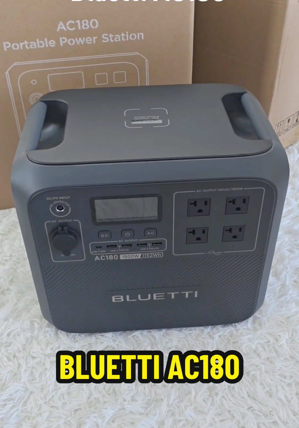 BLUETTI AC180 – 1152Wh/1800W Portable LiFePO4 Power Station (220–240V). #bluettiac180 #BLUETTI #TikTokShop #TikTokFinds #TrendingProducts #MustHave #TikTokMadeMeBuyIt #ShopNow #ViralFinds #BestDeals #HotDeals #OnlineShopping #TikTokShopFinds #ProductReview #ViralProducts #ForYou #FYP #FYPTrending #FYPViral #ForYouPage