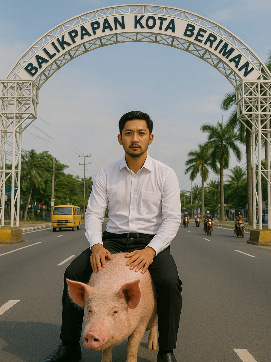 Pada susah nyari bahan bakar di Balikpapan, bodo lah gua otw kerja naik babi nih senggol dong , kidding wkkw #balikpapan #balikpapanviral #balikpapancity #balikpapances #kotaminyak 