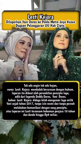 Lesti Kejora dilaporkan ke Polda Metro Jaya 