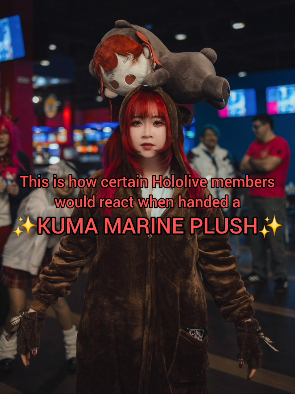 Who should I hire as a babysitter for Kumarine? 🤔 Marine: @𝓂ℴ𝓂ℴ  Aqua: @💖chuu💖  Noel: @Ari Rose Chloe: @Koinn   Irys: @Hoshii Hikari  Fuwawa: @Lelirion  Mococo: @kyatorin  Gambler Mococo: @ameviolegrace Kumarine: @beariine #hololivecosplay #hololive 