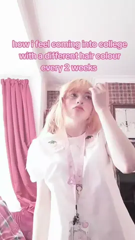 I was purple with brunette roots last week today I'm blonde and next week I'll probably have pink hair 😭 #fyp #foryou #cutecore #alternative #alttiktok #kawaiiaesthetic #xyzabc 