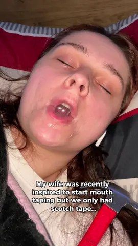 Tag someone who needs this😭😭 #snoring #snoreclips #mouthbreathing #sleepapnea #snoringhusband 