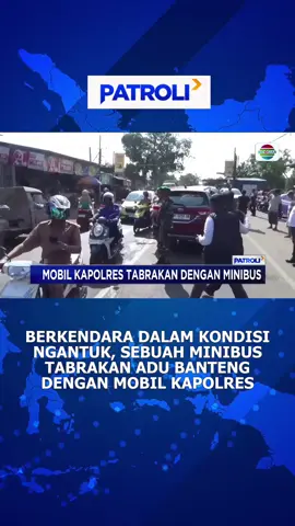 Alamak! Panik gak tuh nabrak mobil milik Kapolres. #patroli #patroliindosiar #newsindosiar #fypdong #fypage #fypシ #viral #trending #beritatiktok #fyp #berita #beritahariini #beritaviral