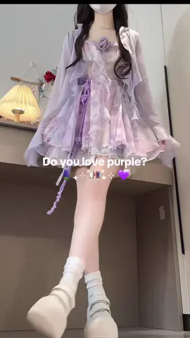 Gemes bgt warna purple nya 💜 Pemesanan klik link dibio 🤗 #fyp #dresswell #outfitideas #outfitinspo #purple 
