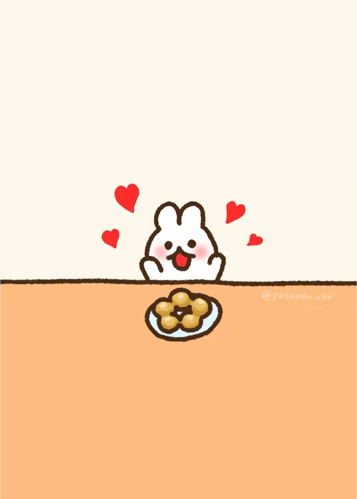 🍩🐰🍴 #ドーナツ #donut #うさぎ#うさぎbbit #animation #イラスト #アニメーション #オリキャラ #自主制作アニメ 