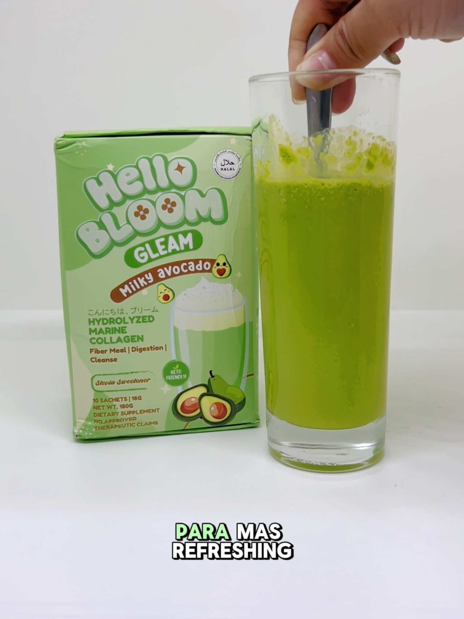 Hello Bloom Milky avocado collagen drinks 🥑✨#kiraysbrands #hotbabe #hellobloom #daylisupplements #kiraycelis #ceokiray