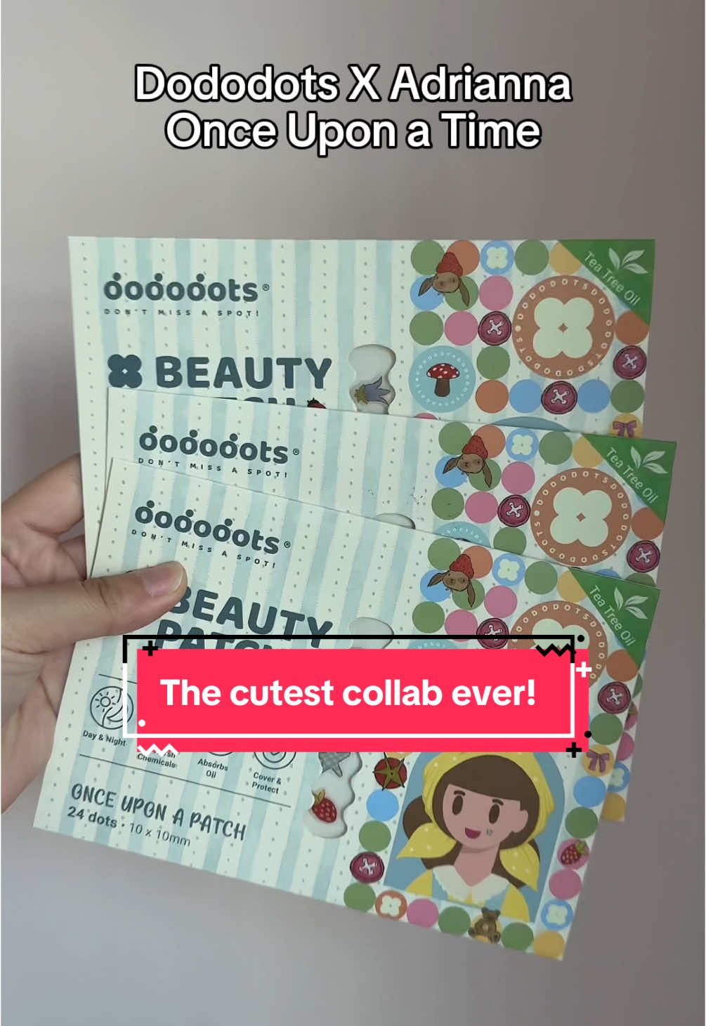 This is Adrianna X Dododots Pimple Patch Collab - featuring the cutest cottagecore art style! all of these were designed by Adrianna herself and produced together with the Dododots team! Some of these might even be too cute to use but get yours now before they sell out at Miniso or our online stores! 🏬  #dododots #pimplepatches #dododotspimplepatches