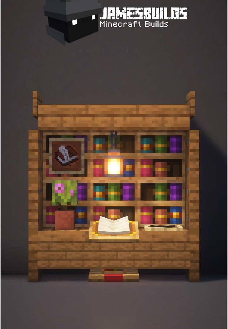 Minecraft Bookshelf Mini Tutorial 📚 #Minecraft #minecraftbuilds #minecraftideas #minecrafttutorial #minecraftbuild 