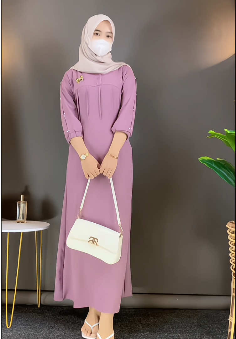 gamis cantikk buat daily😍 yuk samaan bund🥰#ootdhijab #gamis #fyp 