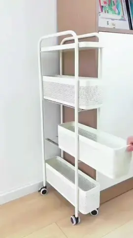 #置物架  #Home  goods Who doesn't have a crevice shelf yet! Equipped with a pulley, it can be used in the living room, bathroom, and kitchen of your home. It is a good storage rack that keeps your home tidy and beautiful without taking up space. #缝隙置物架  #Storage  rack #wire  shelving #Glass  Shelf #居家好物  #tioktok  