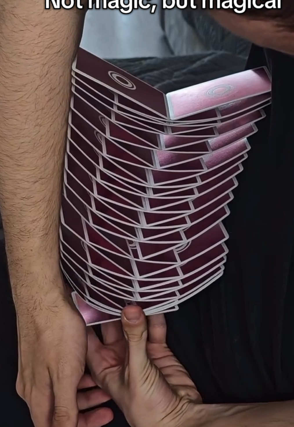 They really built a wall of cards (Skyscraper by Maks) #cardistry #cards #fy #fyp #magic 