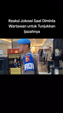 Bareskrim Polri telah selesai memeriksa Jokowi terkait laporan masyarakat perihal ijazah palsu. Dalam kesempatan itu, Jokowi mengaku juga mengambil ijazahnya yang diminta oleh penyidik untuk proses penyelidikan. Saat diminta menunjukkan ijazah aslinya kepada awak media, eks Gubernur DKI Jakarta tersebut tertawa. 