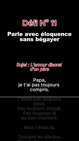 L'amour discret d'un père #eloquence #discours #parler #elocution