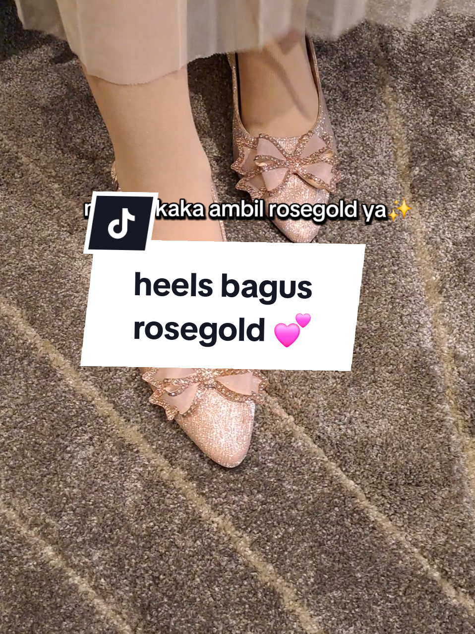 Membalas @sarahsyech0718  ambil rosegold ya ka cakep warnanya ✨️✨️✨️ #heelswisuda #heelswanita #promoguncang66 