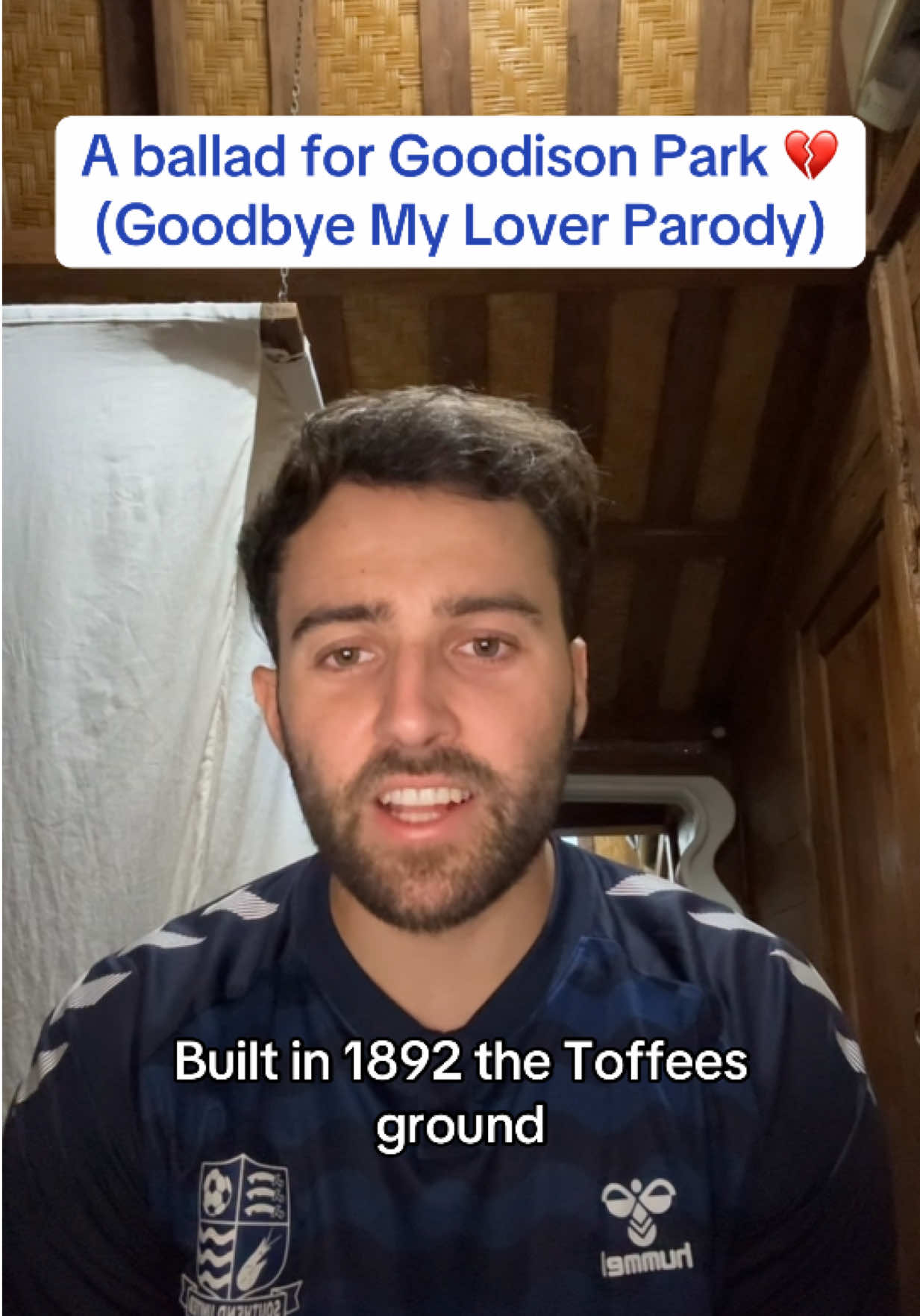 The premier league is losing an iconic stadium 💔🥀 #everton #evertonfc #goodisonpark #PremierLeague #footballtiktok #footballsongs #merseyside #fyp #parodysong 